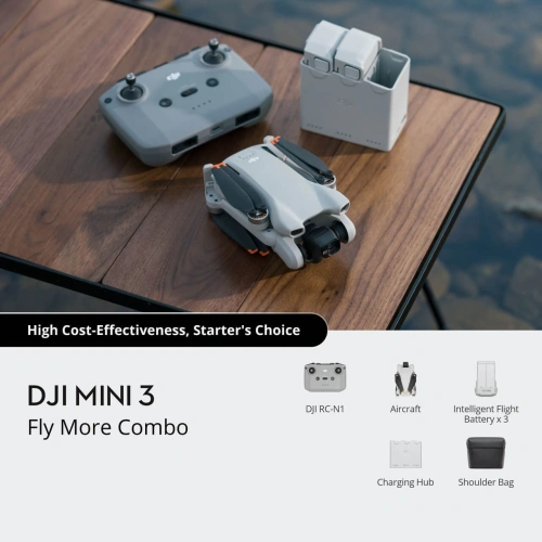 Квадрокоптер DJI Mini 3 Fly More Combo (DJI RC-N1)